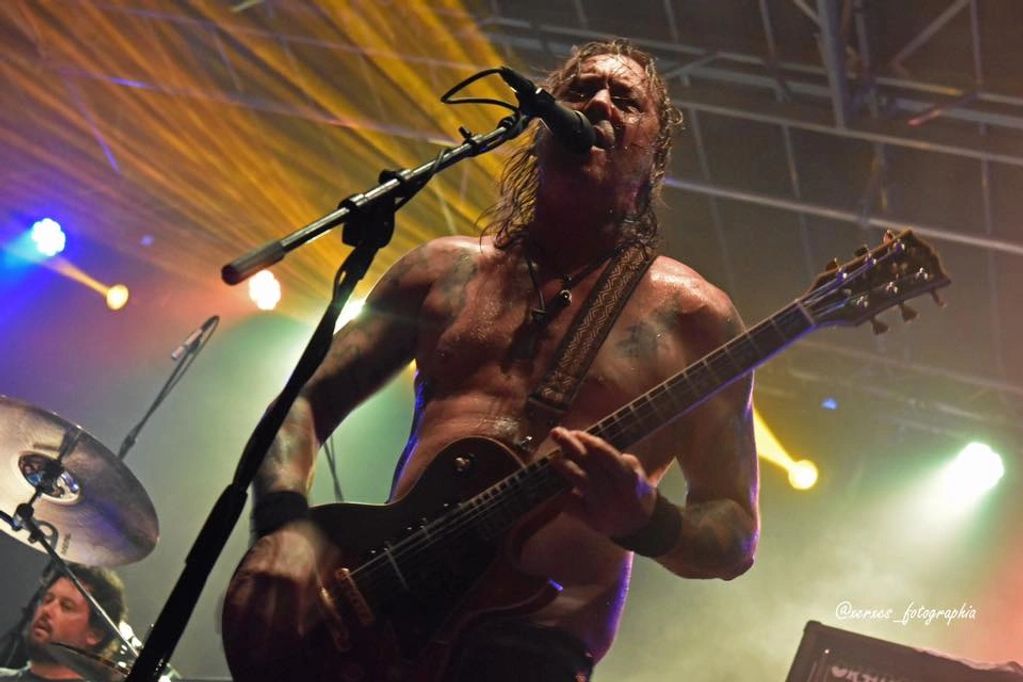 Matt Pike (High on Fire) performing during Muddy Roots Music Festival - 2018.