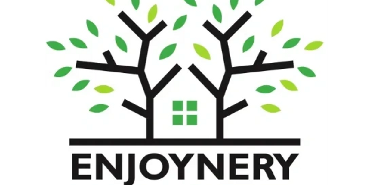 Logo with tree branches and a house, captioned 'ENJOYNERY'.