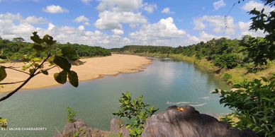 The stunning beauty of Kangsabati River from bardi hill eco resort