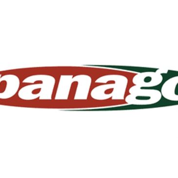 Panago Pizza logo with red and green colors.