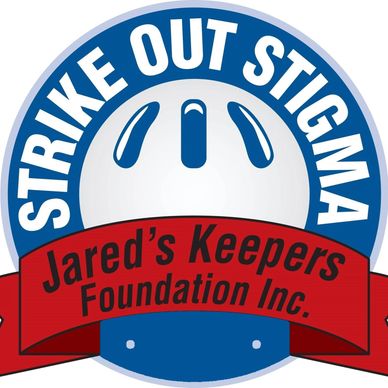 Logo for Jared's Keepers Foundation promoting 'Strike Out Stigma'.