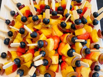 Fruit platters are part of our food catering range.