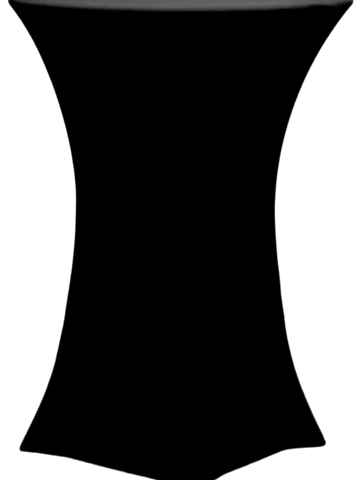 Black Spandex Round Table Rentals  
