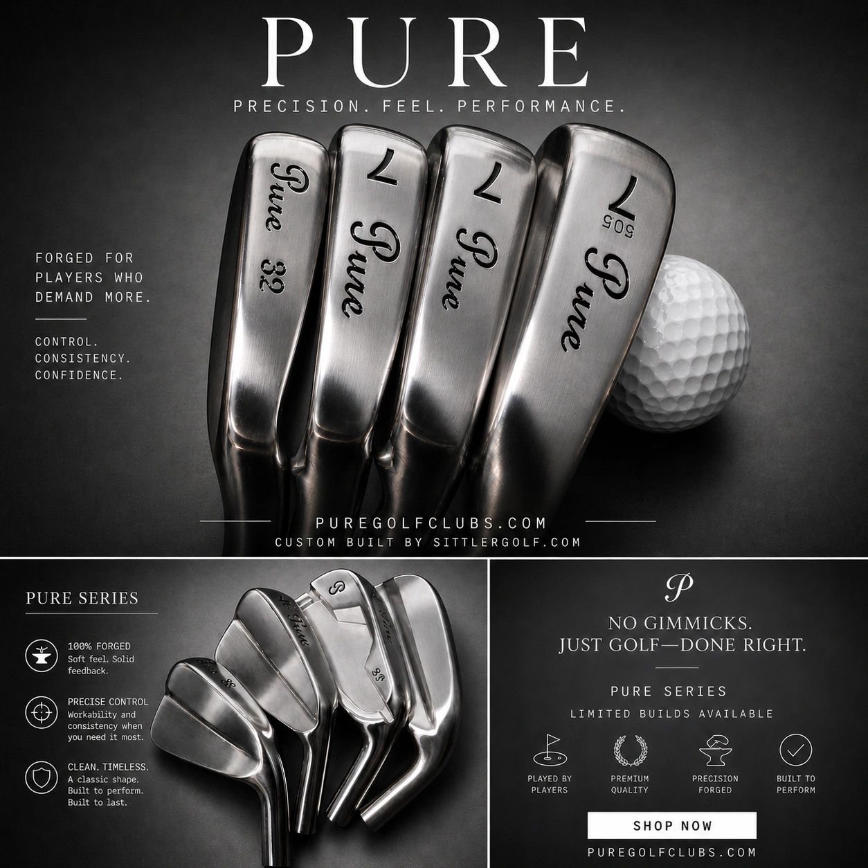 Pure One Golf Pure Golf Clubs - Home