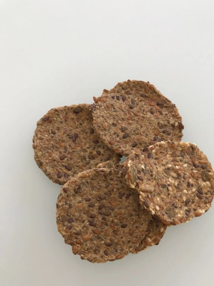 Flax and chia seed crackers. So crunchy, healthy, and divine!