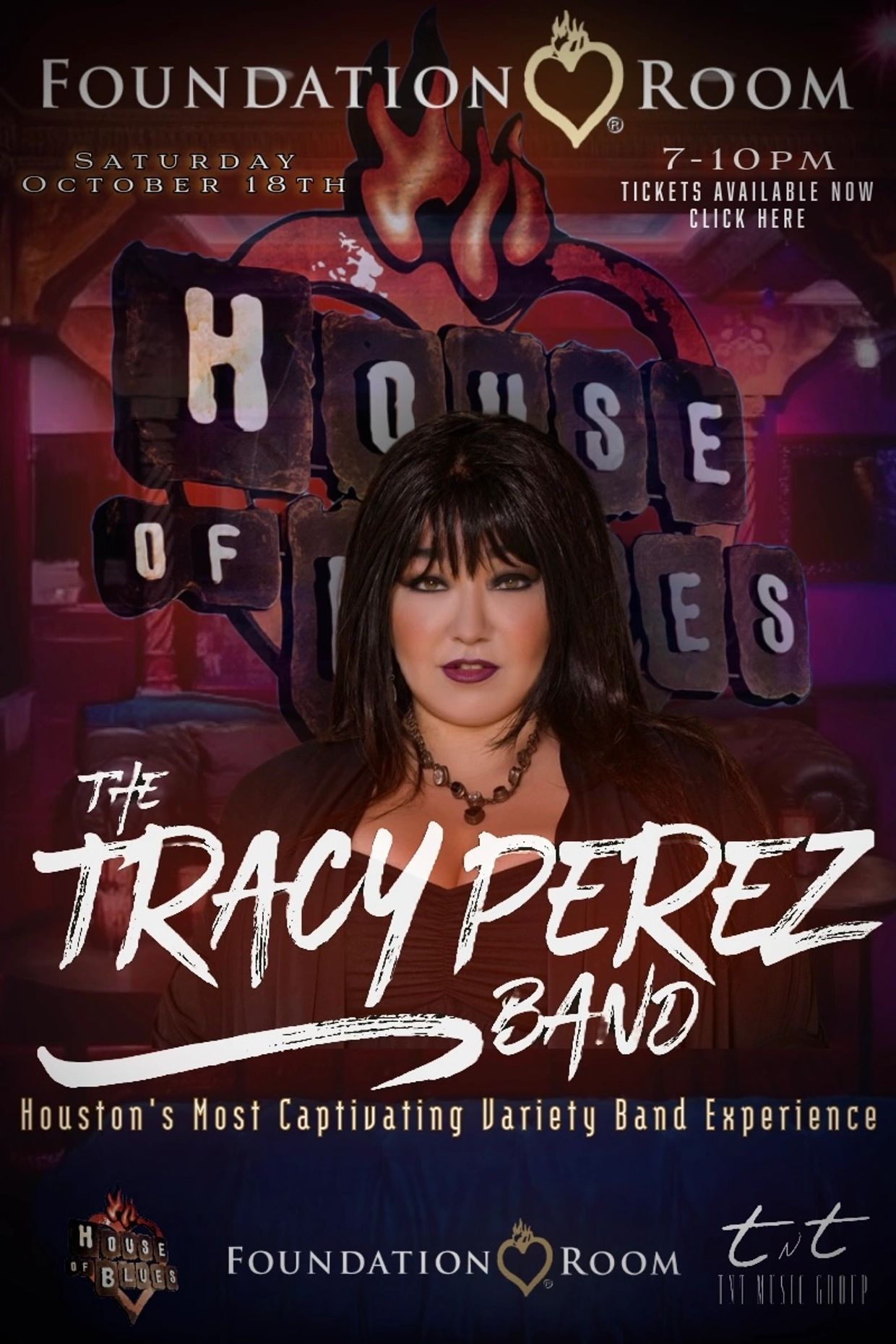 Tracy Perez Band House of Blues - Houston TX Variety Band