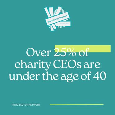 An image featuring a statistic about the Uk charity sector.