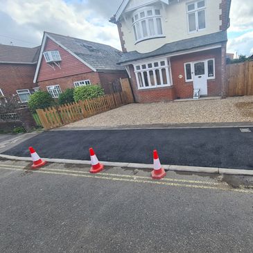 Drop kerb and driveway in Hampshire 