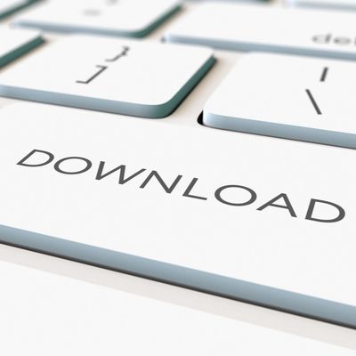 Keyboard key labeled DOWNLOAD