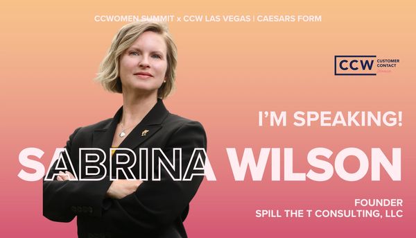 Sabrina Wilson speaking at CCWomen Summit in Las Vegas, founder of Spill The T Consulting.