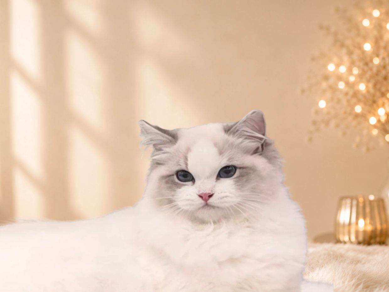 Reverence Dream Fever (Tee), blue bicolour Ragdoll at Kimaya Ragdolls, Sunshine Coast Queensland