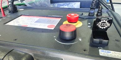 Hi-Pot testing a high voltage 22kv rmu ring main unit for a refurbished Eaton rmu