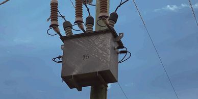 overhead power pole 22kV 11KV high voltage terminations maintenance high voltage insulators