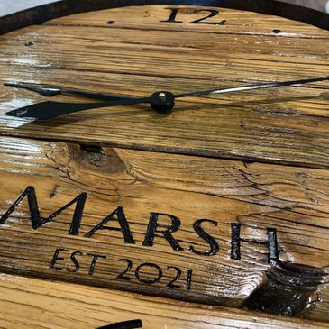 Remember your wedding day with a custom guestbook clock. Every day you look at the time, you will be