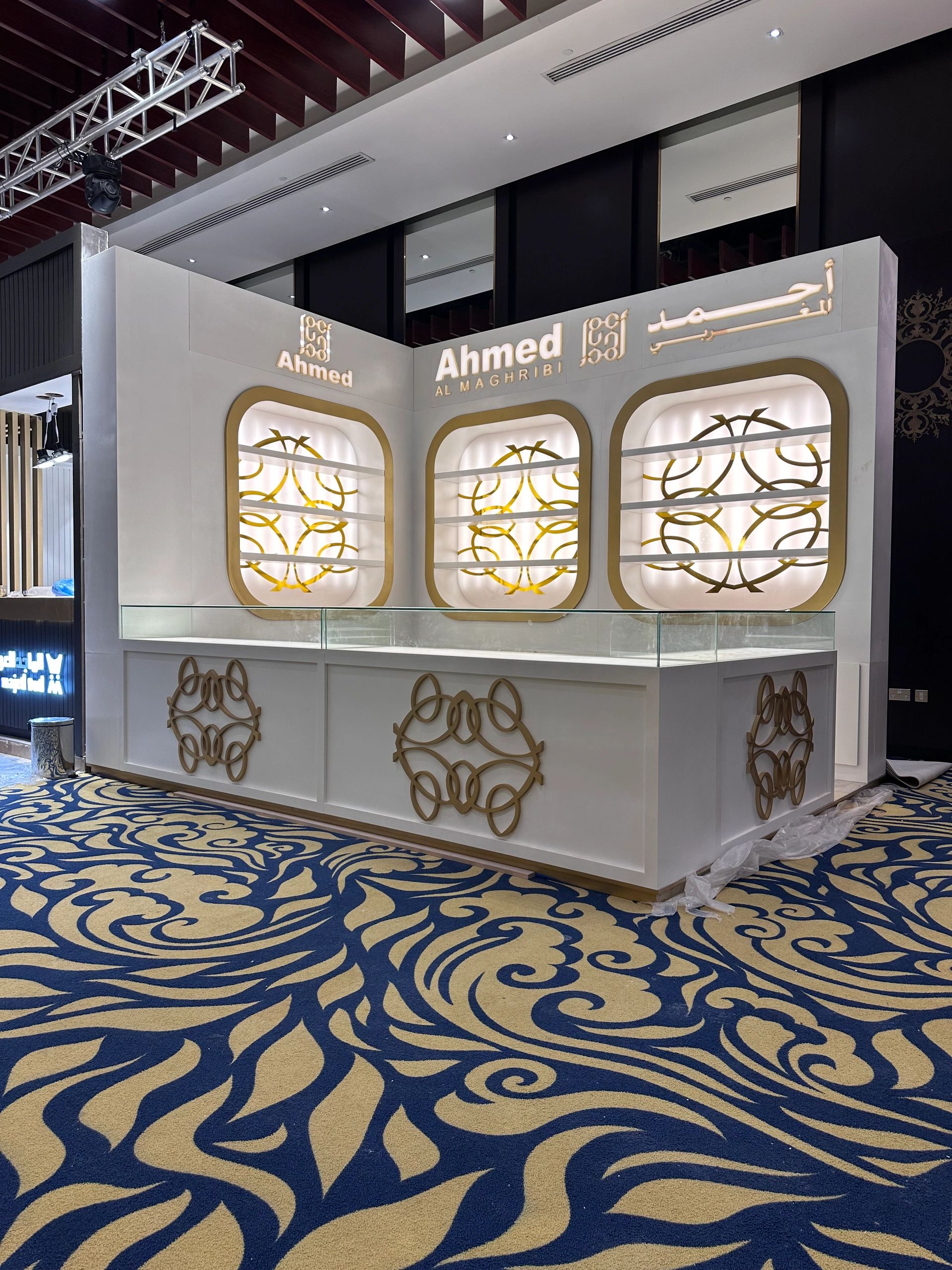 Perfume booth for ahmed al maghribi. misref perfume fair