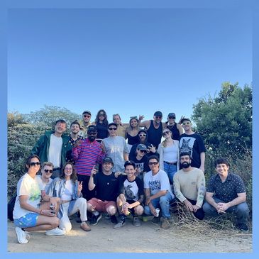 from Pop-Up In The Park at Elysian Park in Los Angeles - June 8th 2024 group photo, most of the crew