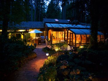 
Sunroom at night