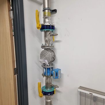 secondary gas meter install