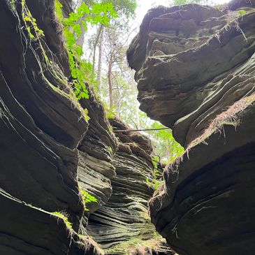 Witches Gulch in the Upper Dells of Wisconsin Dells