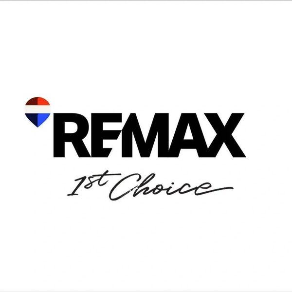 REMAX logo with '1st Choice' tagline beneath it on a white background.