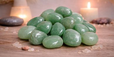 green aventurine tumbles