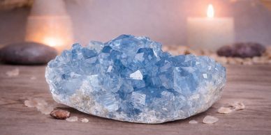 Celestite cluster