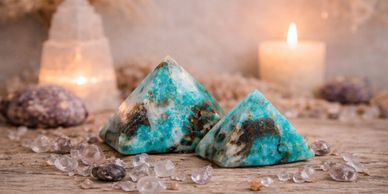 Amazonite Pyramids