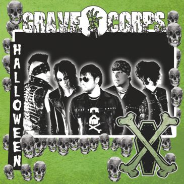 Grave Corps band members in a Halloween-themed image.