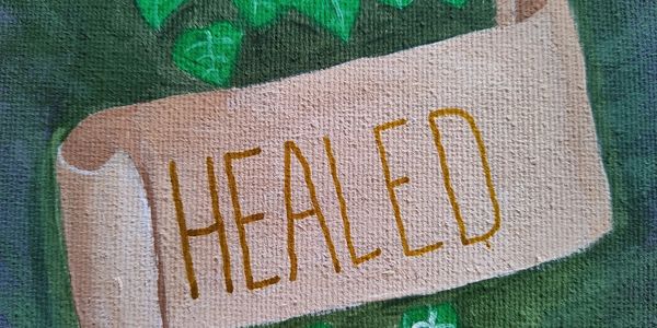 Bannière de guérison promesse de Dieu promesse de l'Éternel feuilles qui apportent la guérison