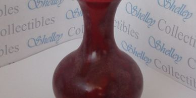 Elegant Miniature Maroon Vase. Circa 1900. 