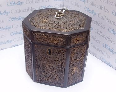 Tea Caddy. Rare Rolled-Paper example. Circa 1780