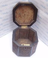 Rare Tea Caddy. Rolled-Paper Example. Circa 1780