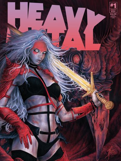 Heavy Metal Magazine #1 2025 Tehani Farr cover Legacy #321 Web Exclusive