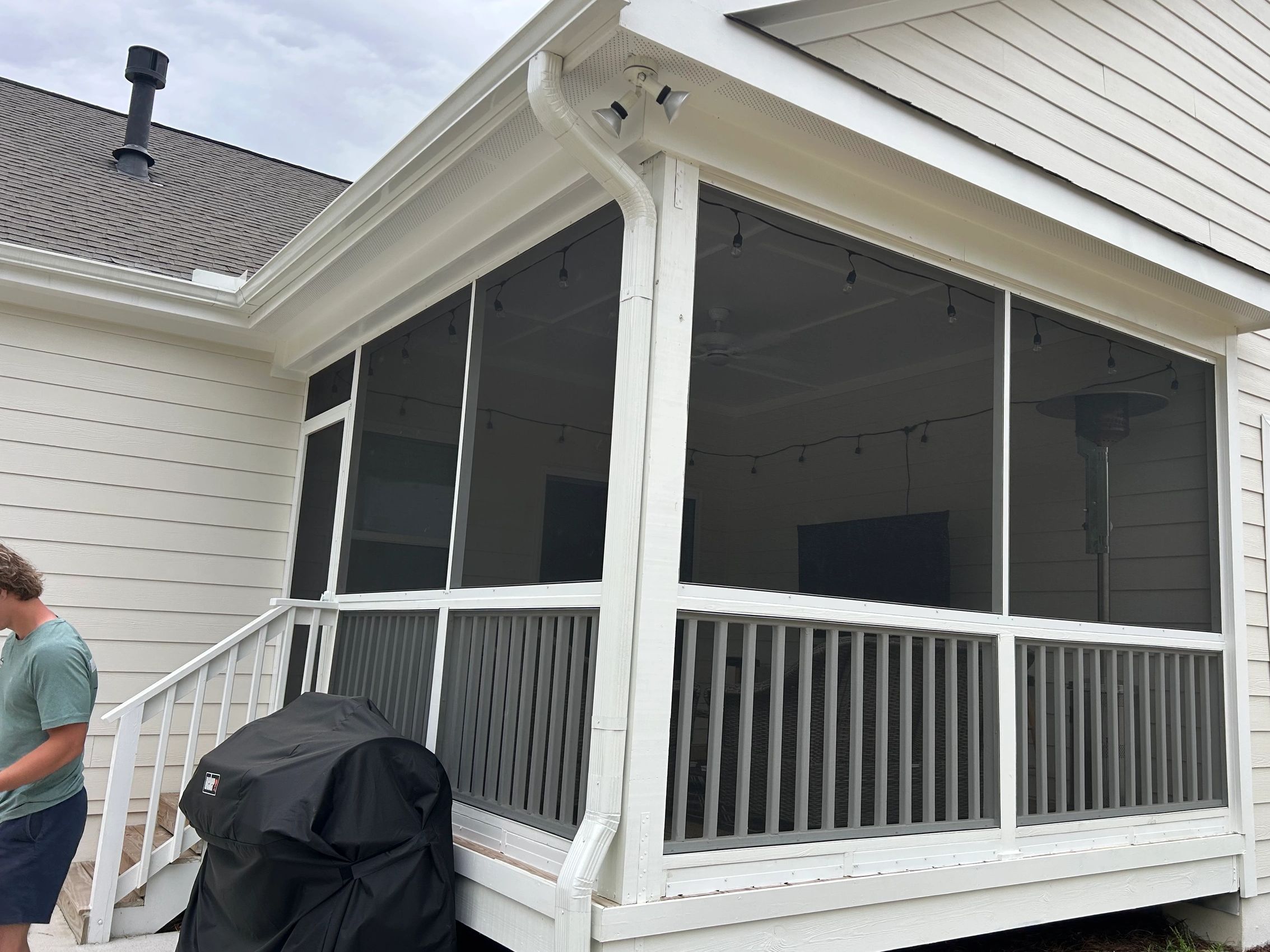 Covered Porch Conversion to Screened Porch Lillington, NC.