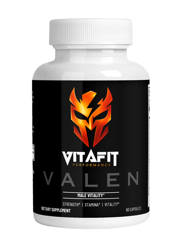VitaFit Performance VALEN male vitality support supplement bottle.