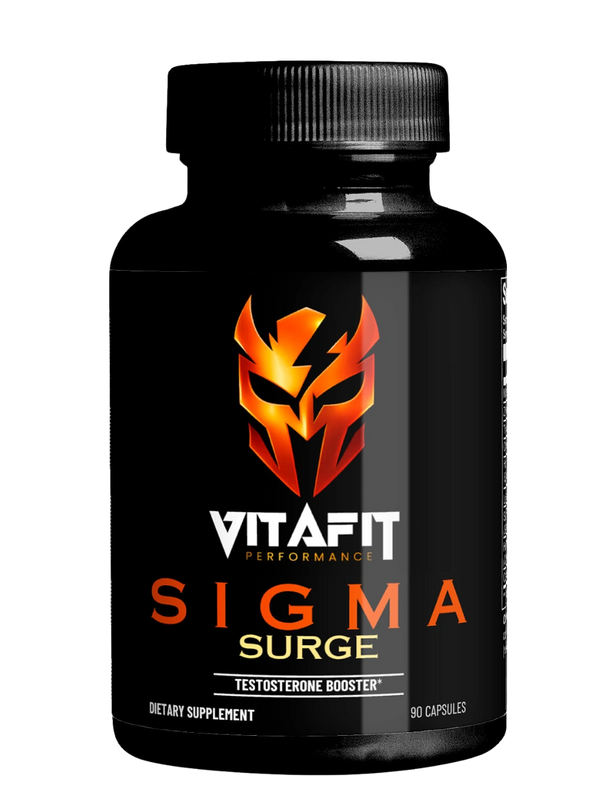 VitaFit Performance SIGMA SURGE testosterone support supplement bottle.