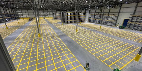 Warehouse markings painting striping