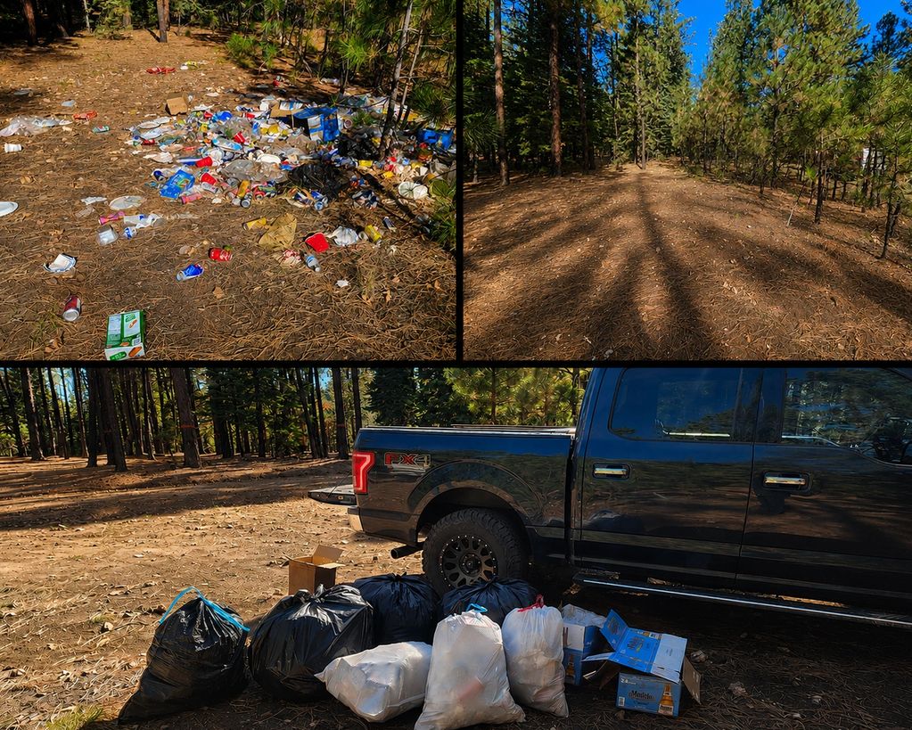 Bear Canyon Campsite Clean up