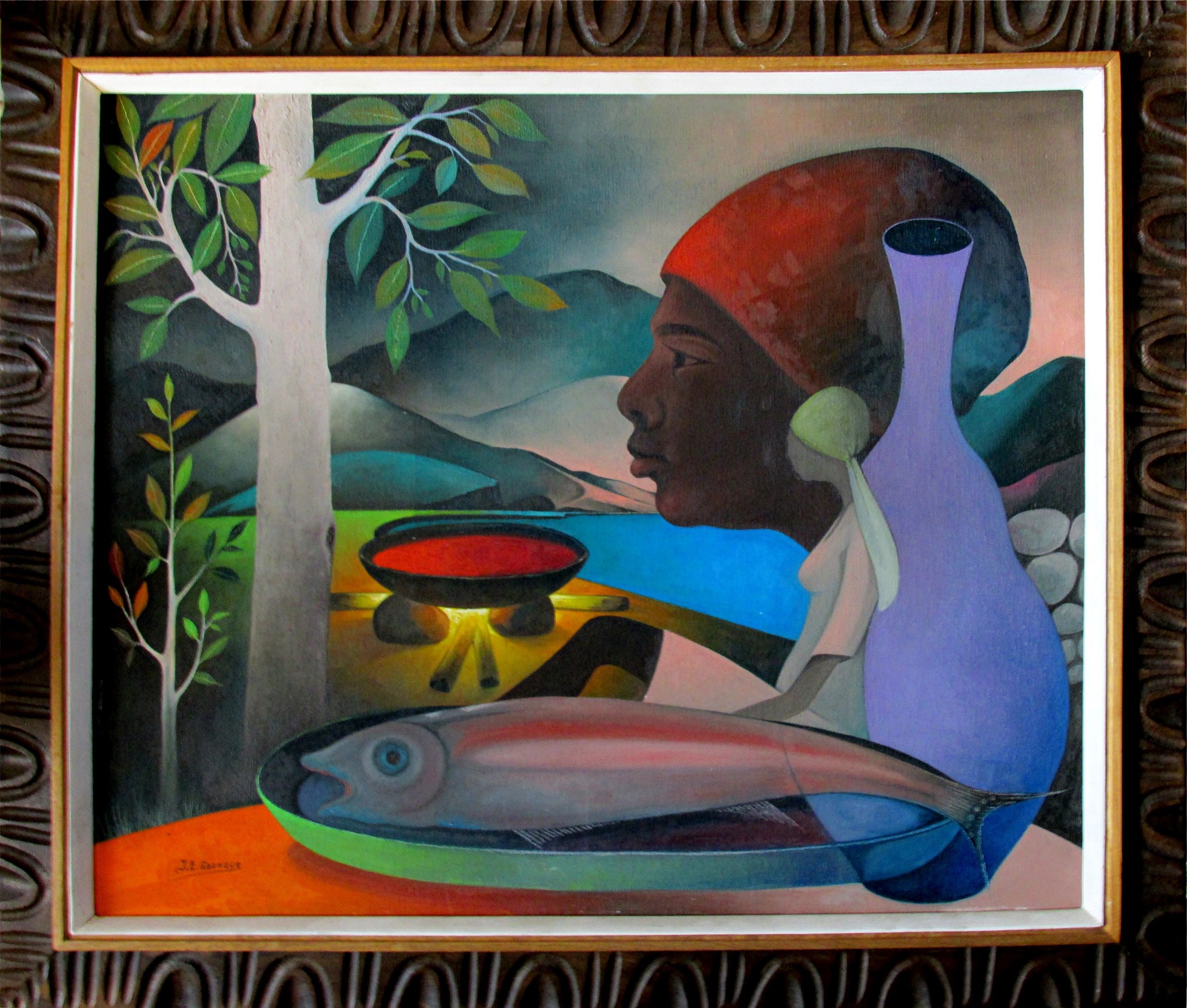 Jacques Enguerrand Gourgue "The Divinity's Meal " 20"x24" oil on canvas $2,500.00