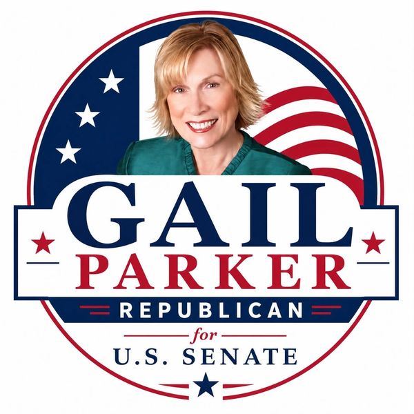 Political campaign logo for Glenda Gail Parker, Republican candidate for U.S. Senate.