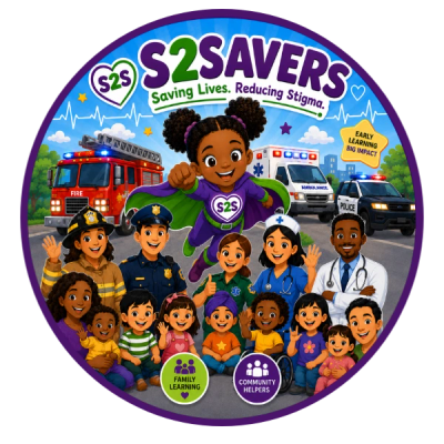 S2Savers teaching kids about safety and community helpers.