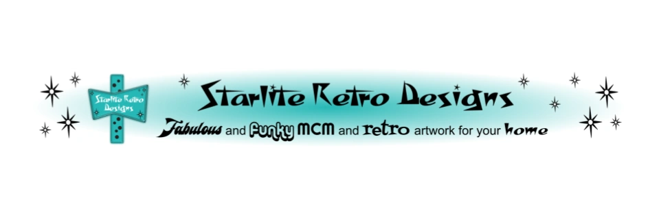 Fabulous and funky mcm and retro artwork for your home