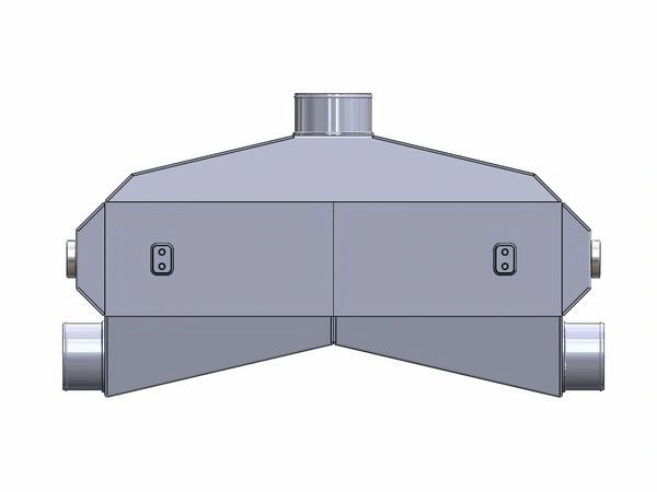 2000 HP Slimline Twin inlet, Top Center out