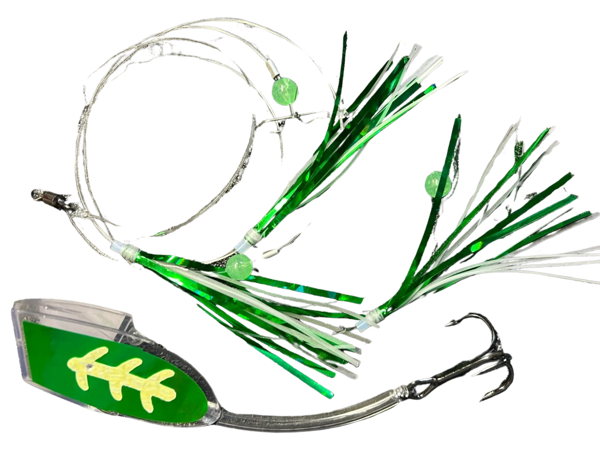 UV Green Dragon Slayer Cut Bait Rig