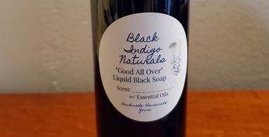 Liquid Black Soap, Good All Over, 8oz bottle