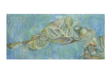 Acrylic on canvas painting showcasing the  contemporary art exhibition of 2014