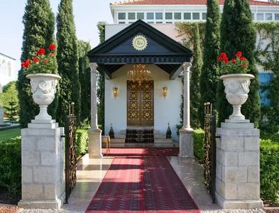 Entrance to the Tomb of Baha'u'llah