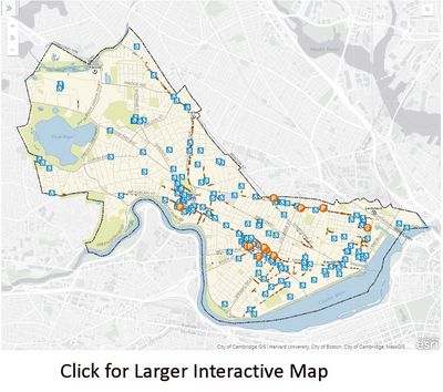 Cambridge Parking Meters, Lots, and Garages Map
