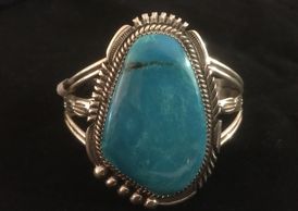 A blue gem turquoise bracelet
