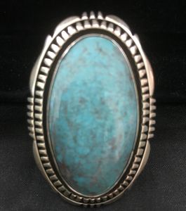 A smoky-blue stone ring